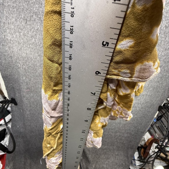 Young Fabulous & Broke Dress Womens XS Olive Lavender Tie Dye Boho Tiered Maxi - Picture 7 of 12